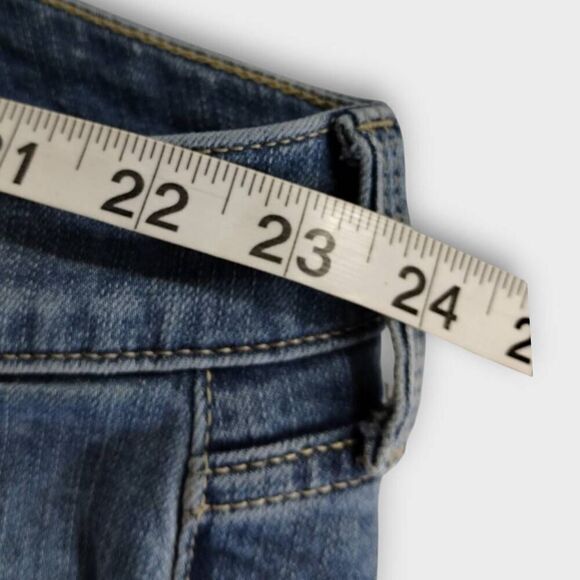 Torrid Womens Jeans Sz 28 Distressed Crop‎ Boyfriend Vintage Stretch Streetwear - Picture 14 of 14